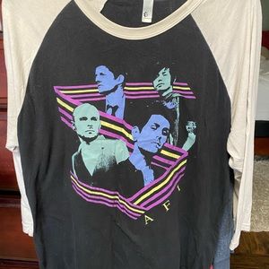AFI baseball style concert tee shirt